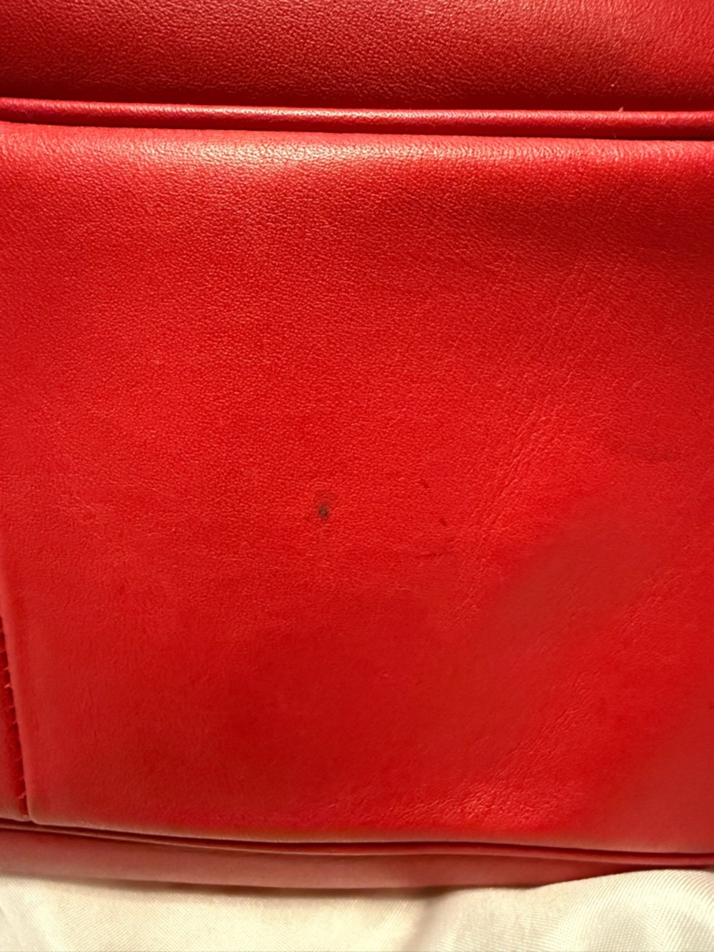 Coach Bright Red Leather Shoulder Hobo - Picture 6 of 7